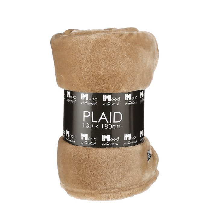Famke Fleece Plaid - L180 x B130 cm - Lichtbruin
