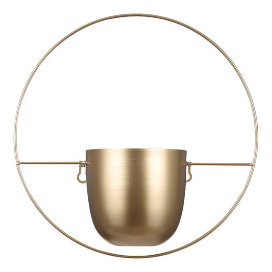 Dexter Bloempot Wand - L34 x B14 x H34 cm - Goud