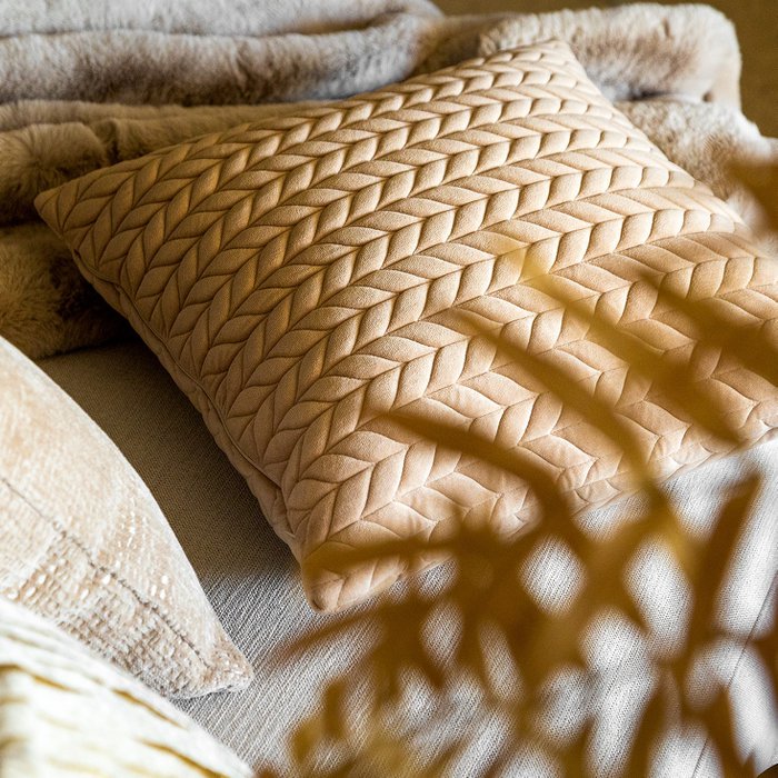 Dekokissen Melina 45x45 cm Ierse Crème