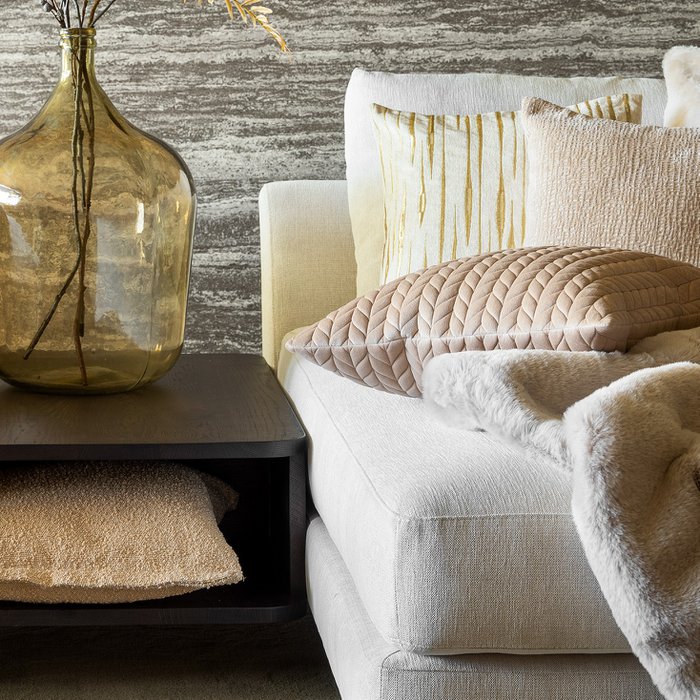 Dekokissen Melina 45x45 cm Ierse Crème